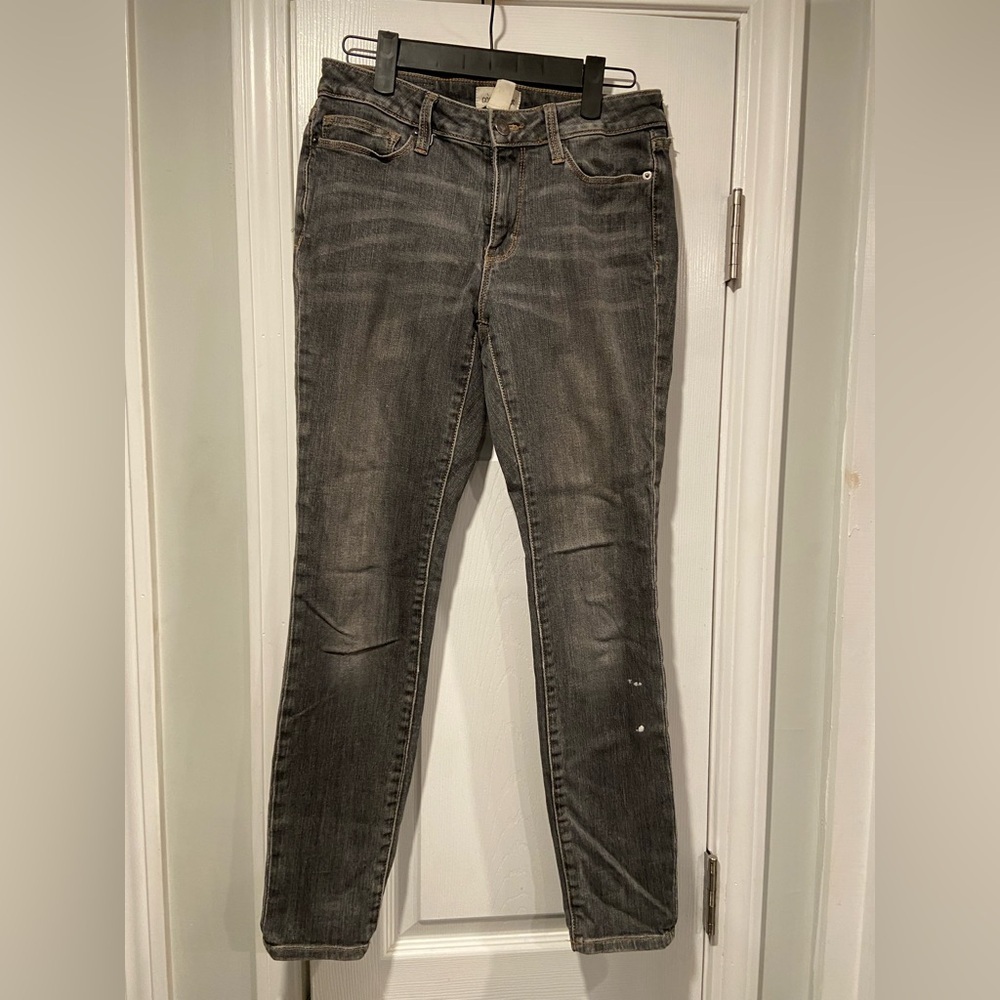 Goodthreads Size 27 Gray Stretch Denim Skinny Jeans Zip Up Five Pocket
